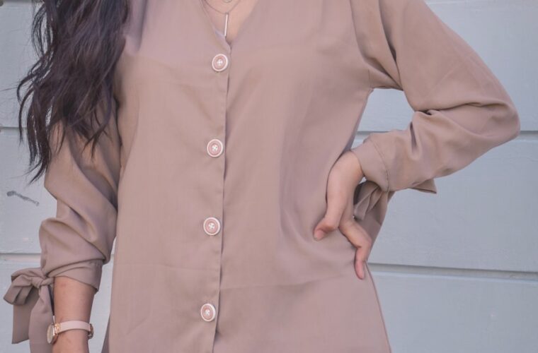 Photo beige dress